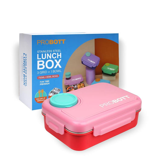 Probott Fun Time 750 Ml Stainless Steel Lunch Box