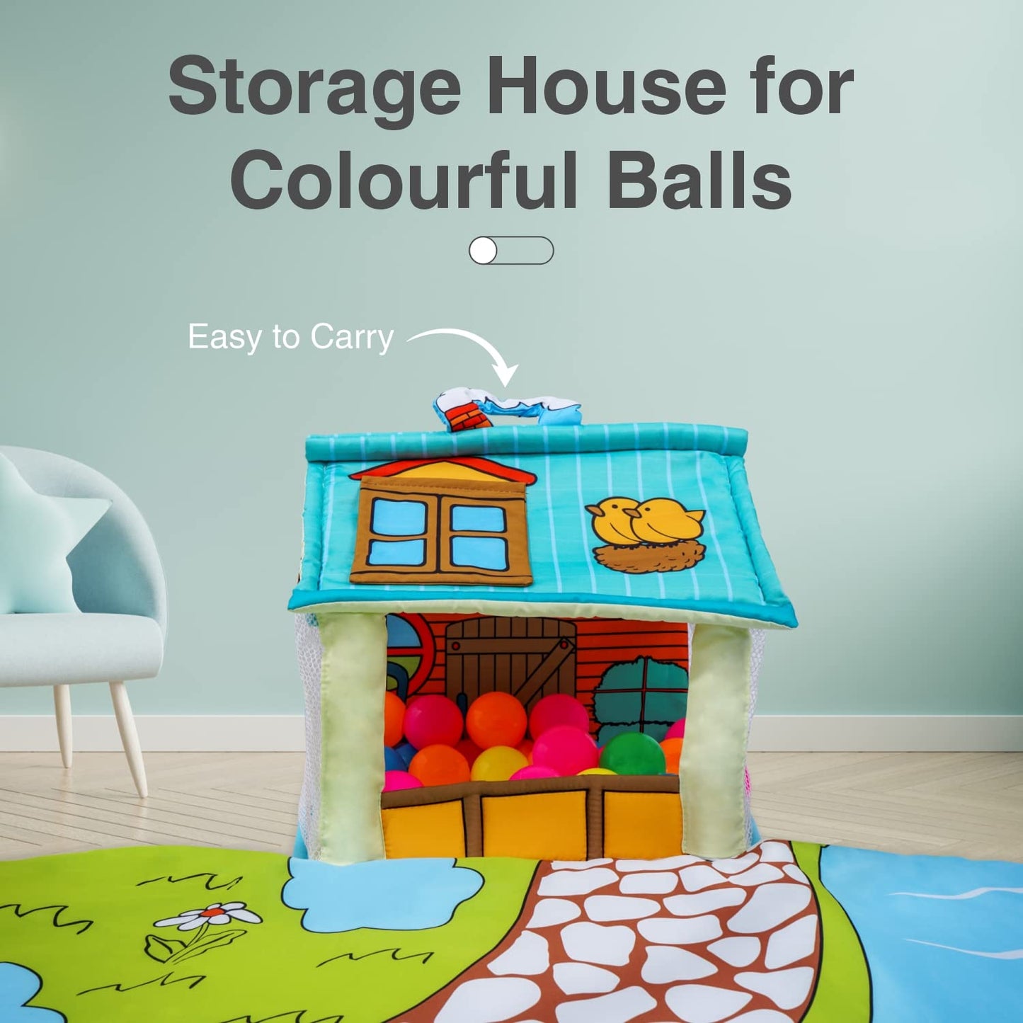 R for Rabbit First Play House Baby Play gym Mat