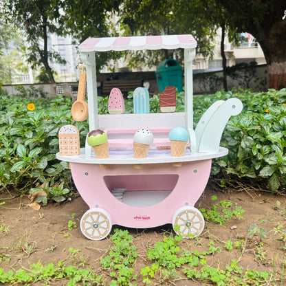 Open Ended Wooden Ice Cream Cart