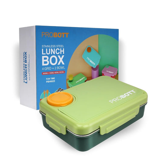 Probott Fun Time 900 Ml Stainless Steel Lunch Box