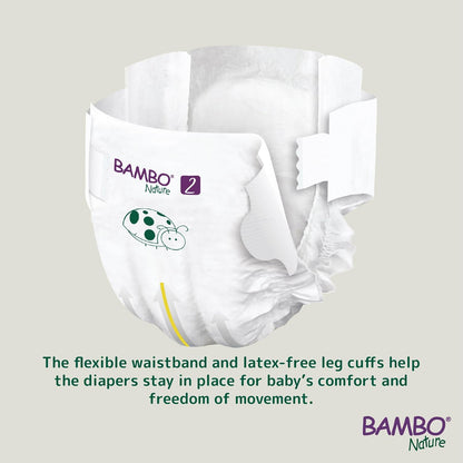 Bambo Nature Premium Baby Tape Diapers for Baby Small Size (3-6 Kgs)