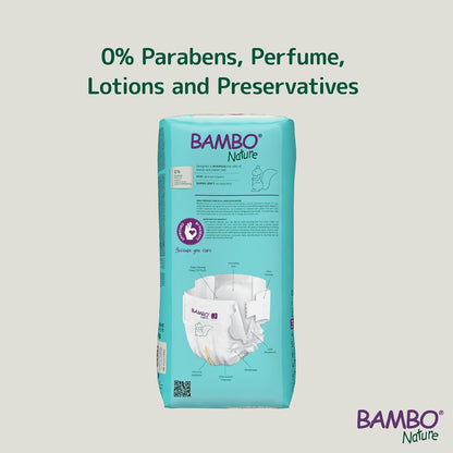 Bambo Nature Premium Baby Tape Diapers for Baby Medium Size (4-8 Kgs)-52 Count