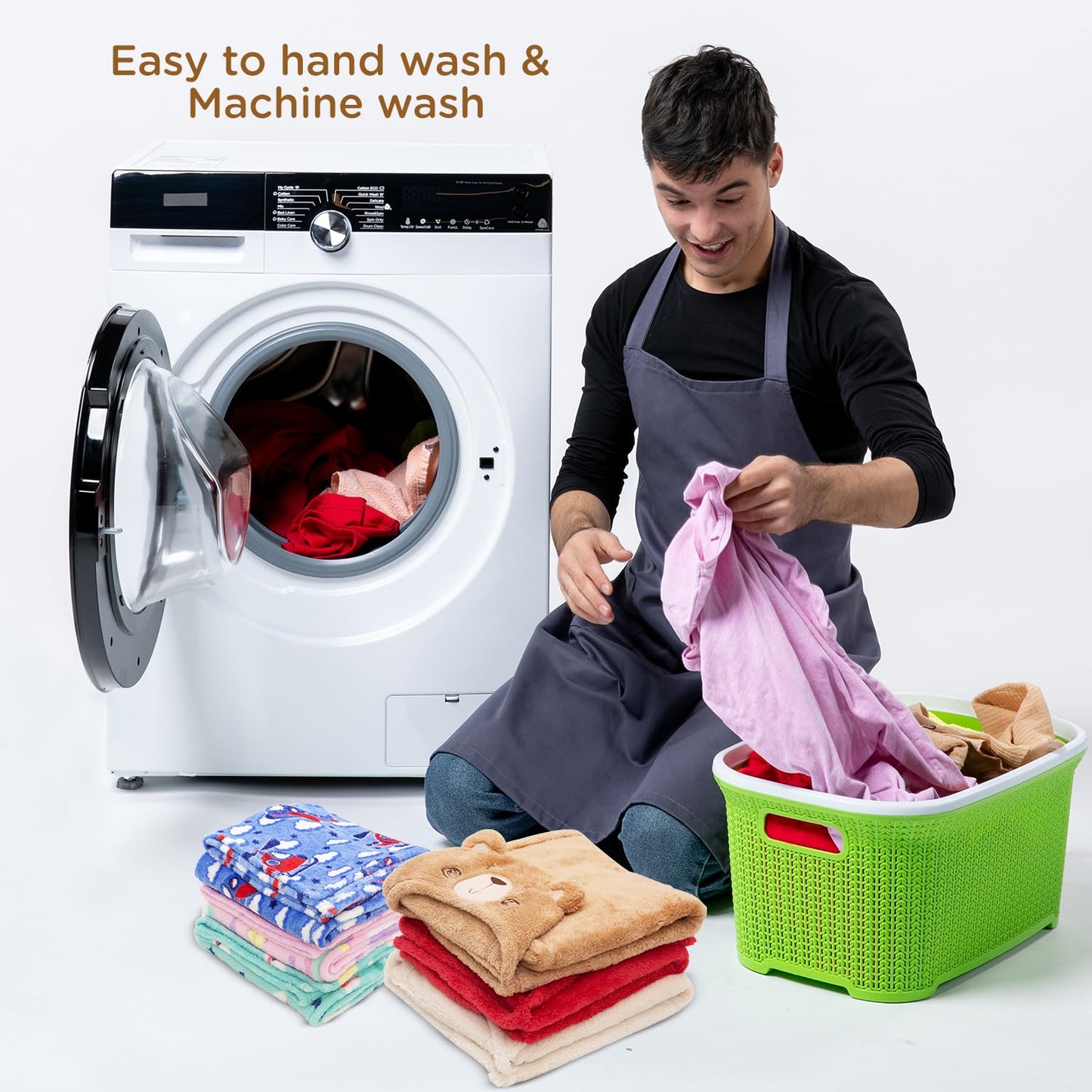 MeeMee Cozy Adorable Brown Bear Blanket