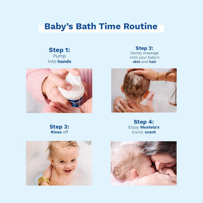 Mustela Baby Body Wash and Shampoo 500ml