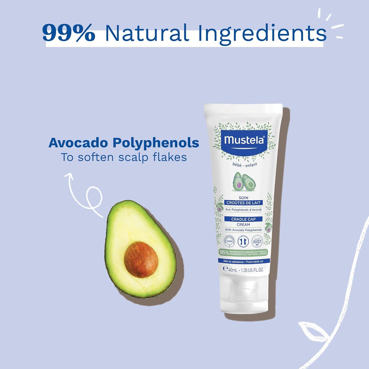 Mustela Baby Cradle Cap Cream 40ml