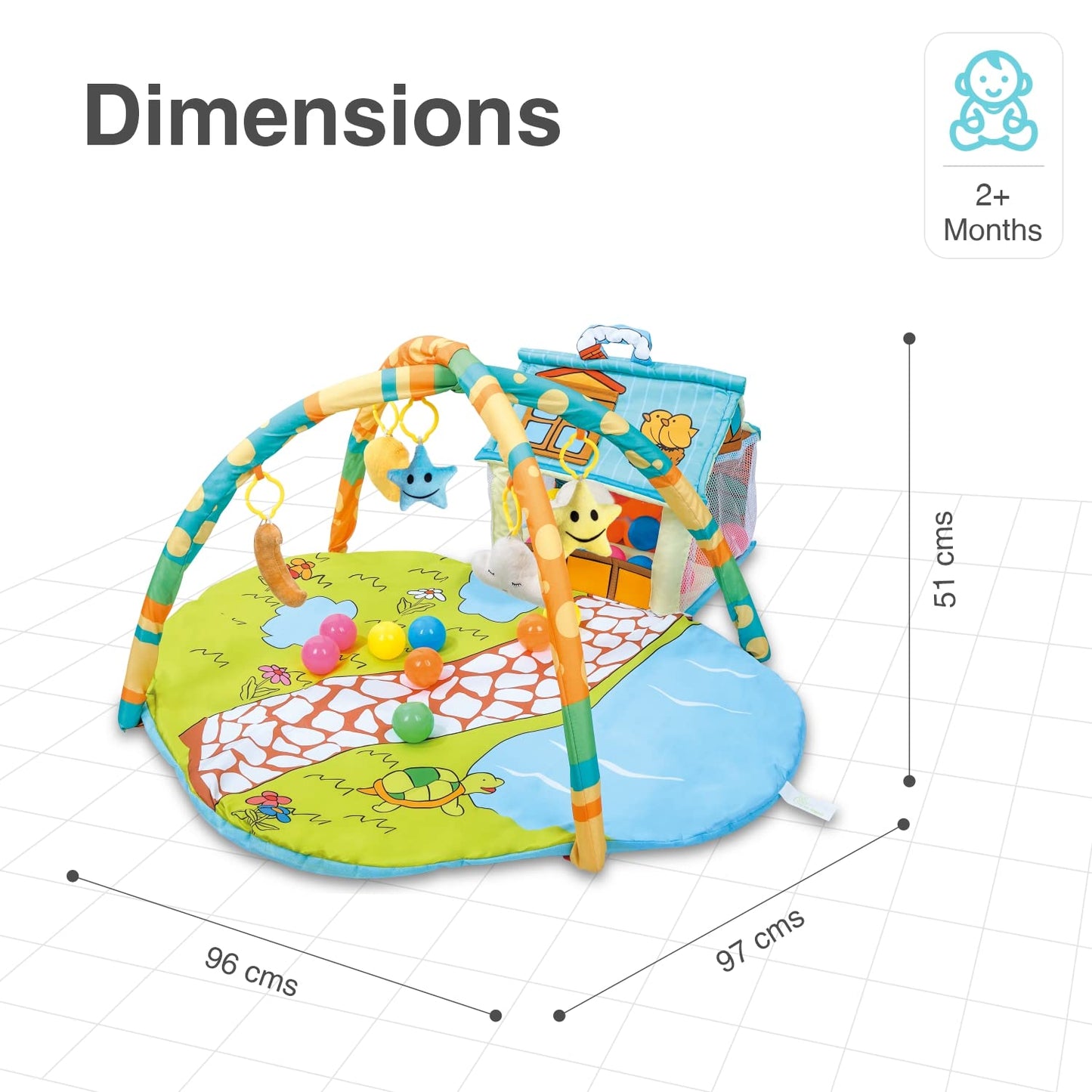 R for Rabbit First Play House Baby Play gym Mat