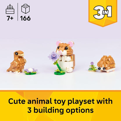 LEGO Creator 3 in 1 Cute Hamster with a Flower Building Toy