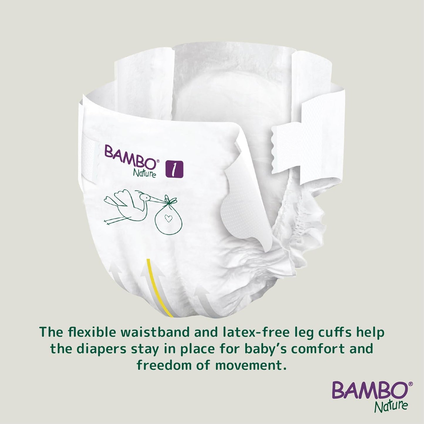 Bambo Nature Premium Baby Tape Diapers for New Born Baby XS Size (2-4 Kgs)
