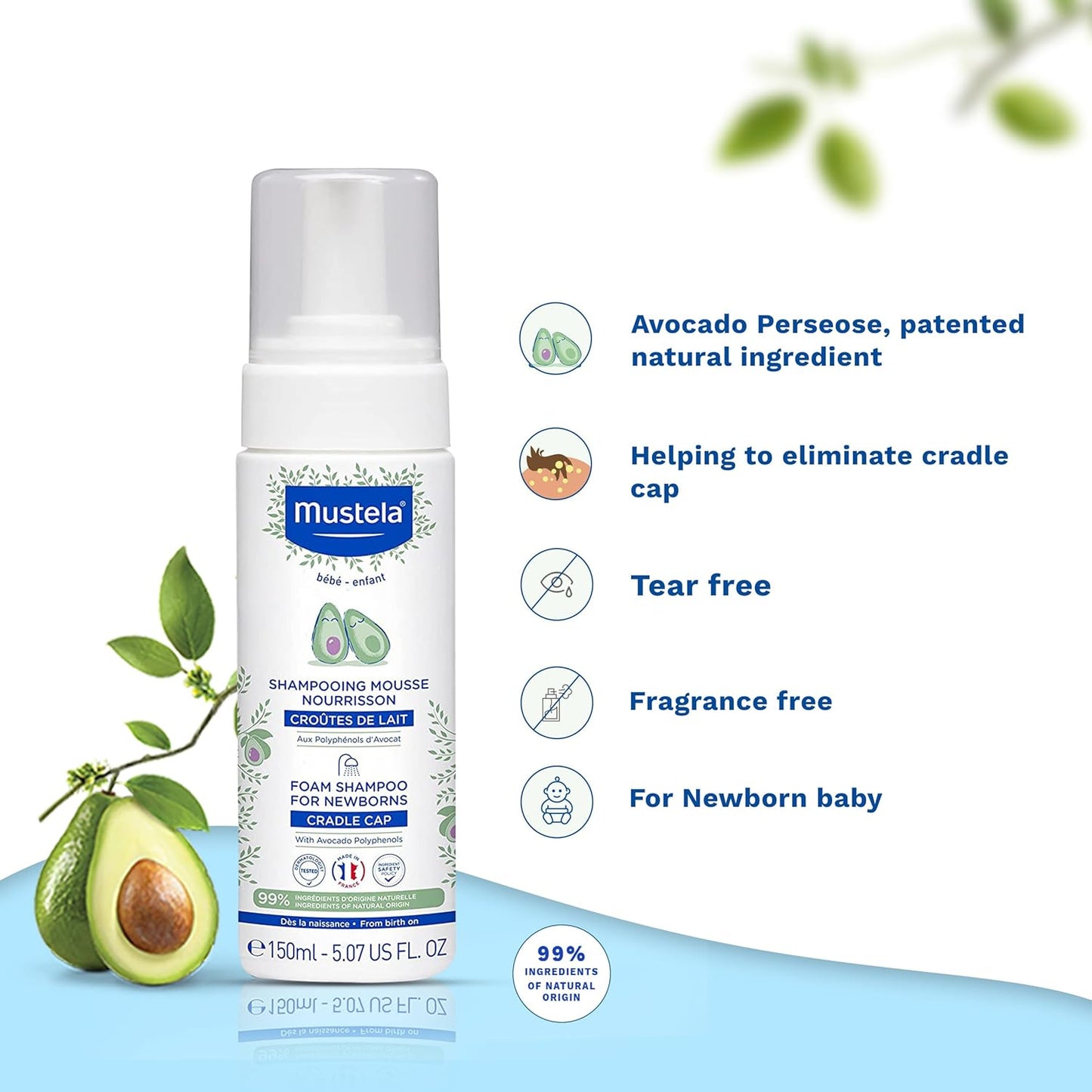 Mustela Foam Shampoo for Newborn 150ml
