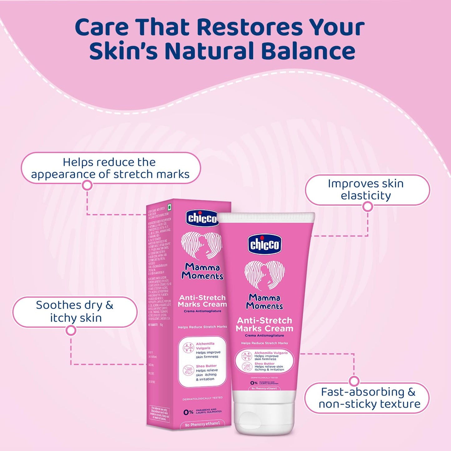 Chicco Mamma Moments Anti-Stretch Marks Cream 75g