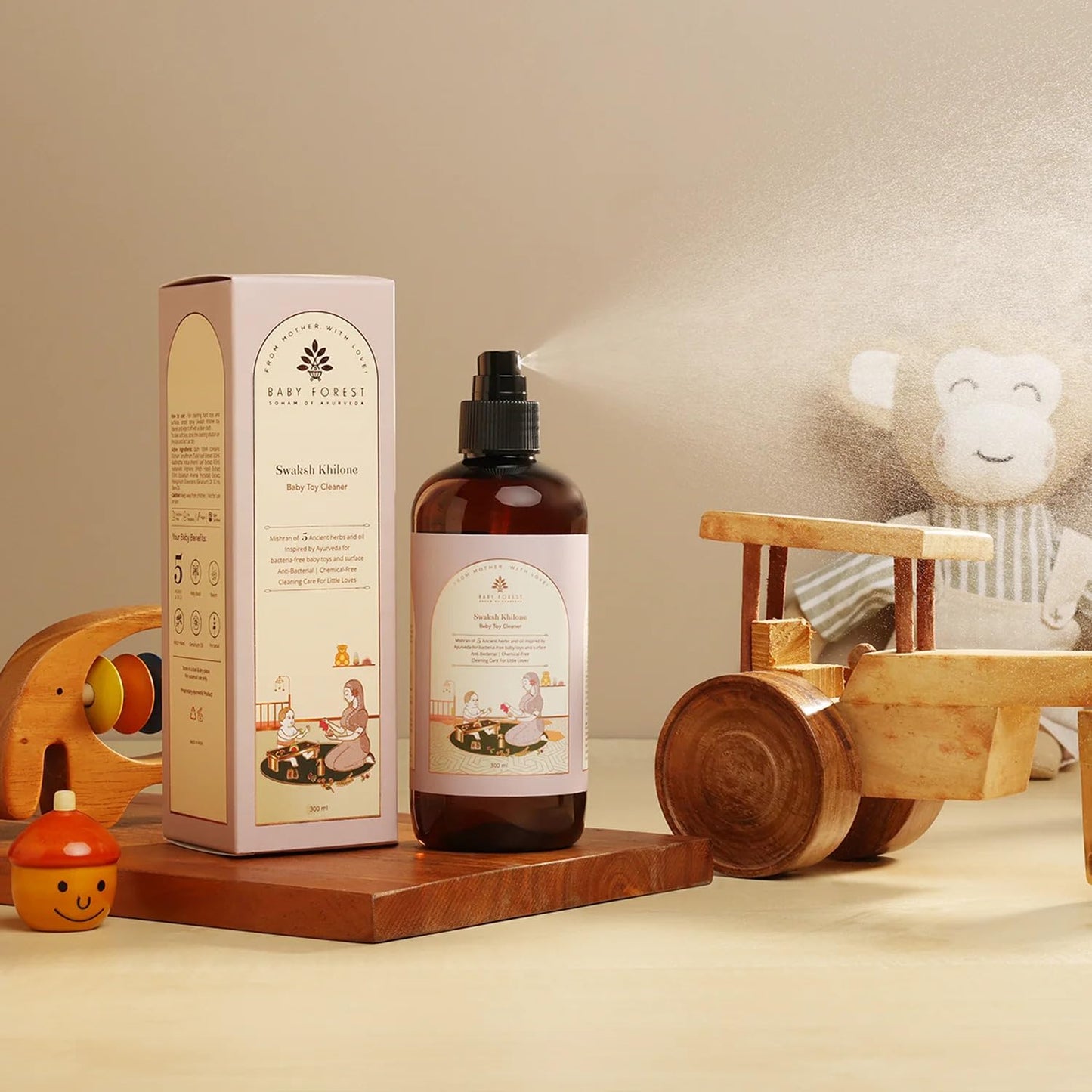 Baby Forest Everyday Cleaning Combo for Toys, Floor, desk