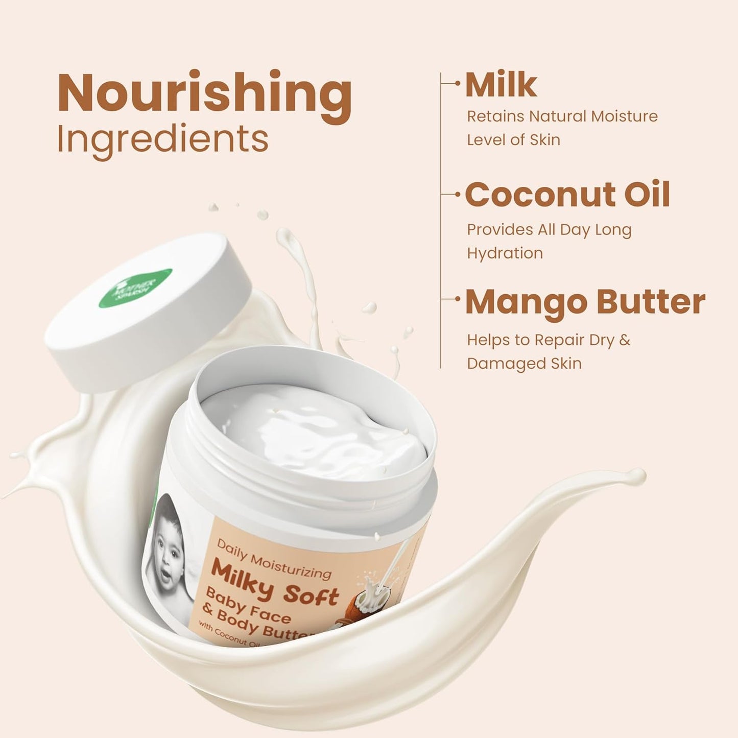 MS Daily Moisturizing Milky Soft Baby Face & Body butter