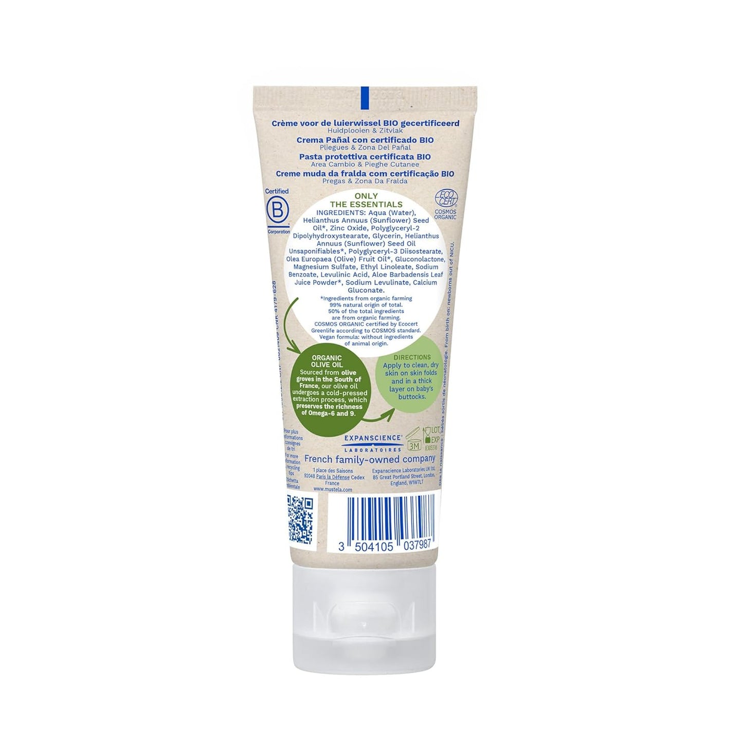 Mustela Baby Natural Diaper Cream - 75ml