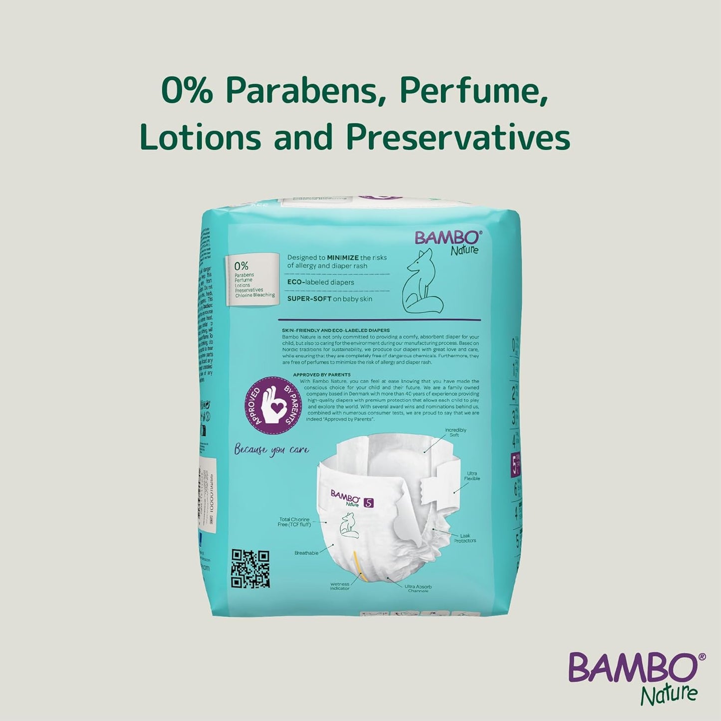 Bambo Nature Premium Baby Tape Diapers for Baby XL Size (12-18 Kgs)-22 Count