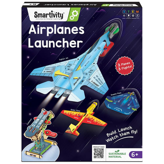Smartivity 3in1 Airplanes Launcher Toy for Kids