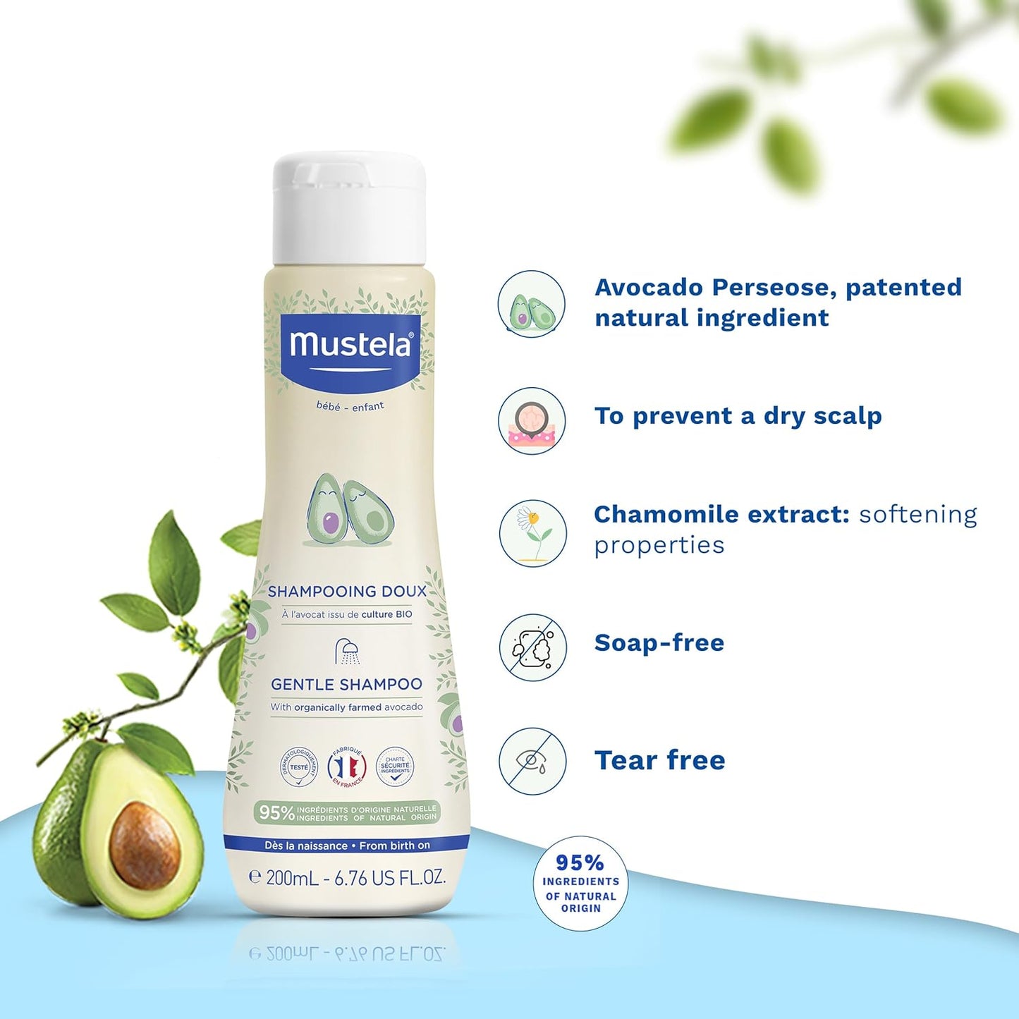 Mustela Baby Gentle Shampoo 200ml