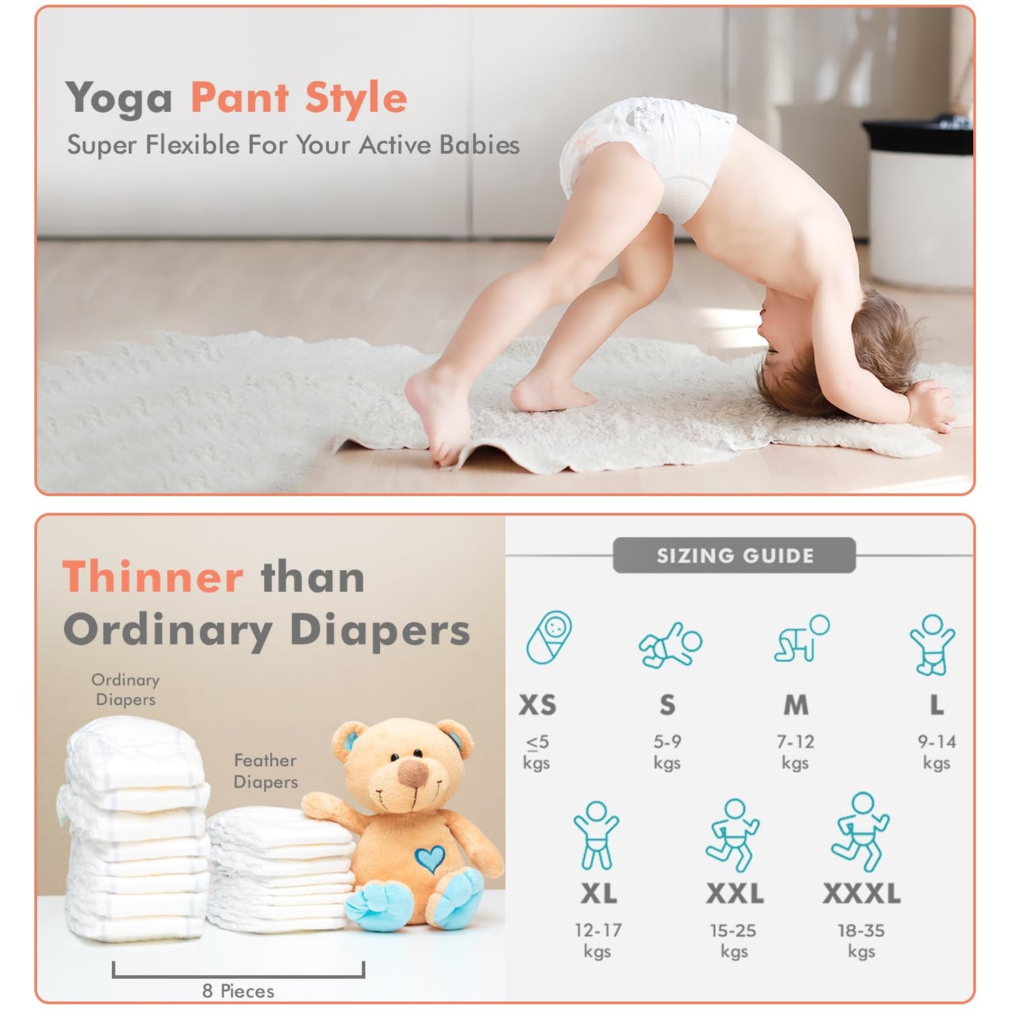 R for Rabbit Feather Diapers S