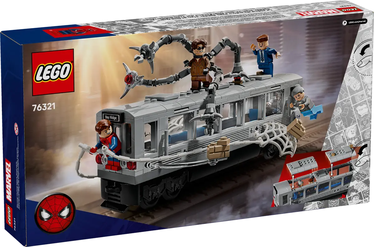 LEGO Marvel Spider-Man vs. Doc Ock Subway Train Scene