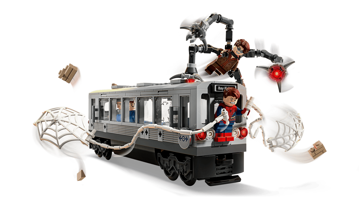 LEGO Marvel Spider-Man vs. Doc Ock Subway Train Scene