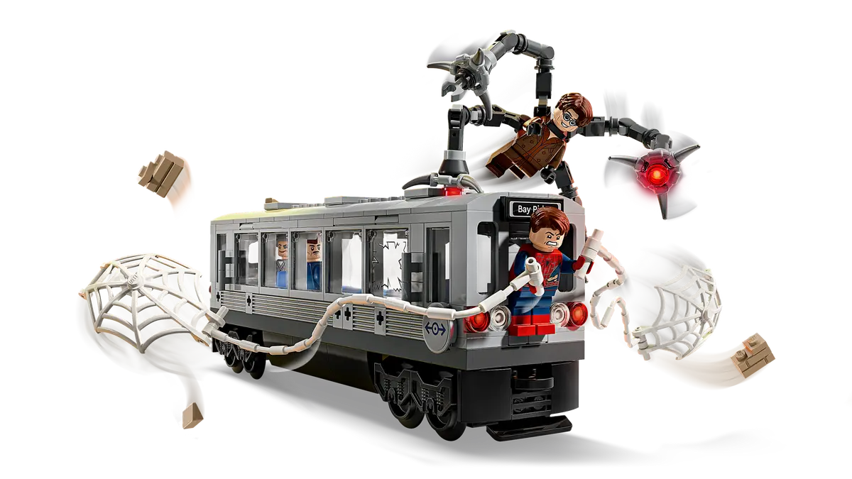 LEGO Marvel Spider-Man vs. Doc Ock Subway Train Scene
