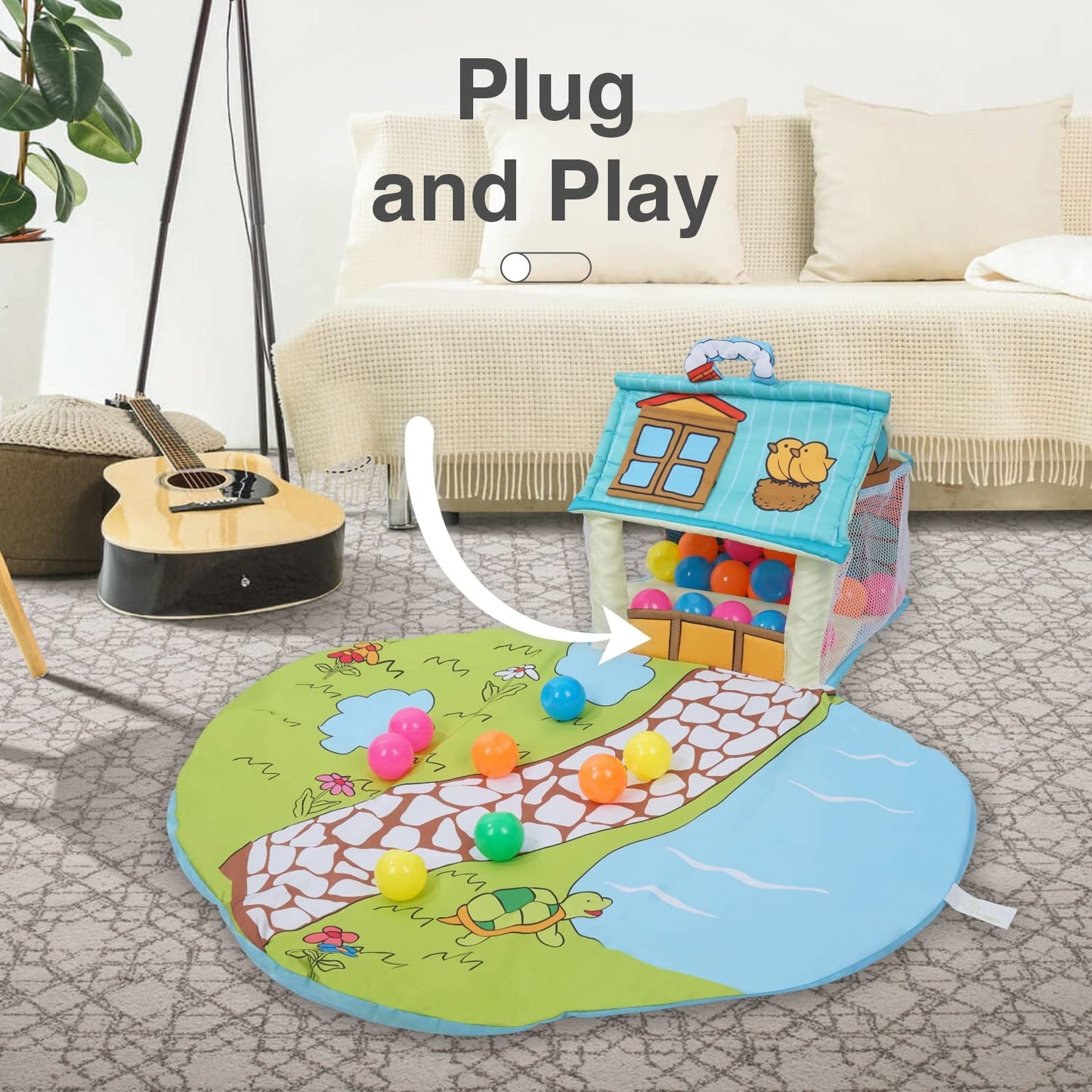 R for Rabbit First Play House Baby Play gym Mat