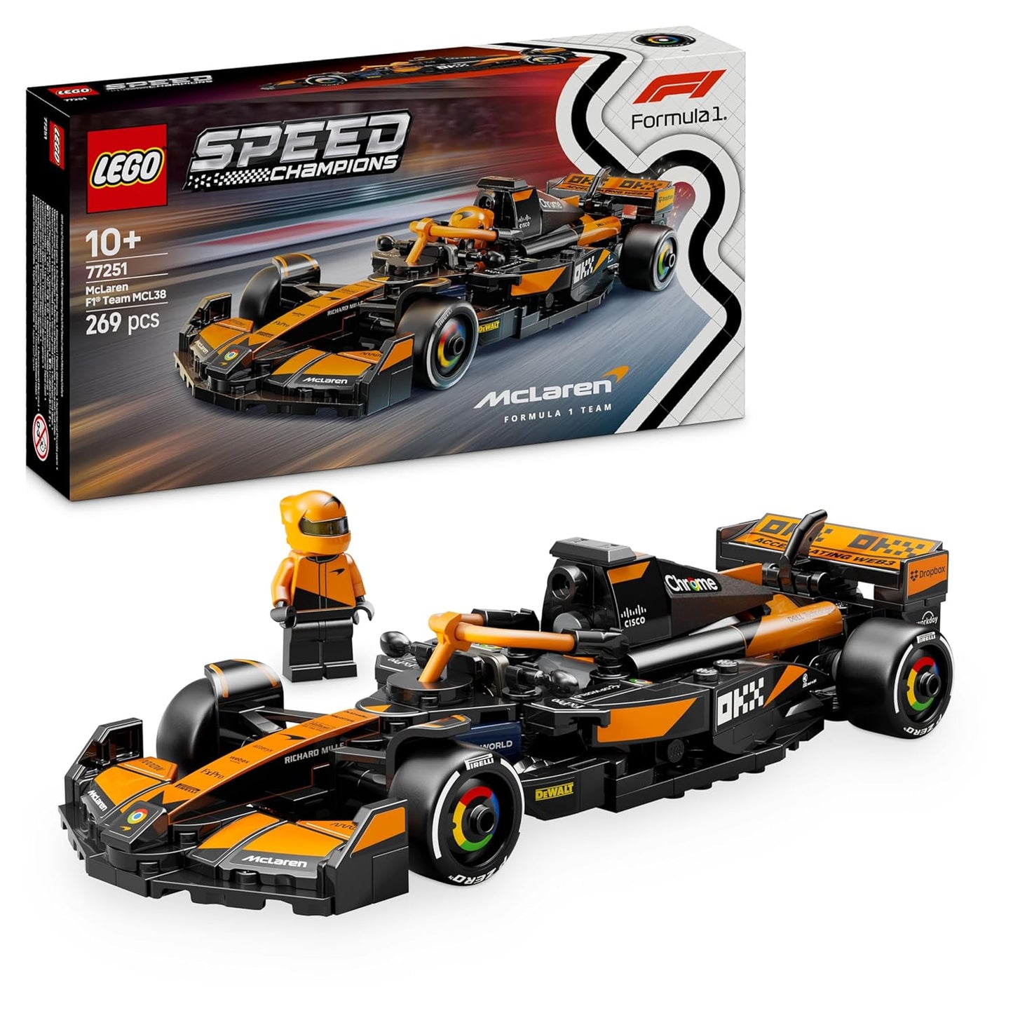 LEGO Speed Champions McLaren F1 Team MCL38 Race Car