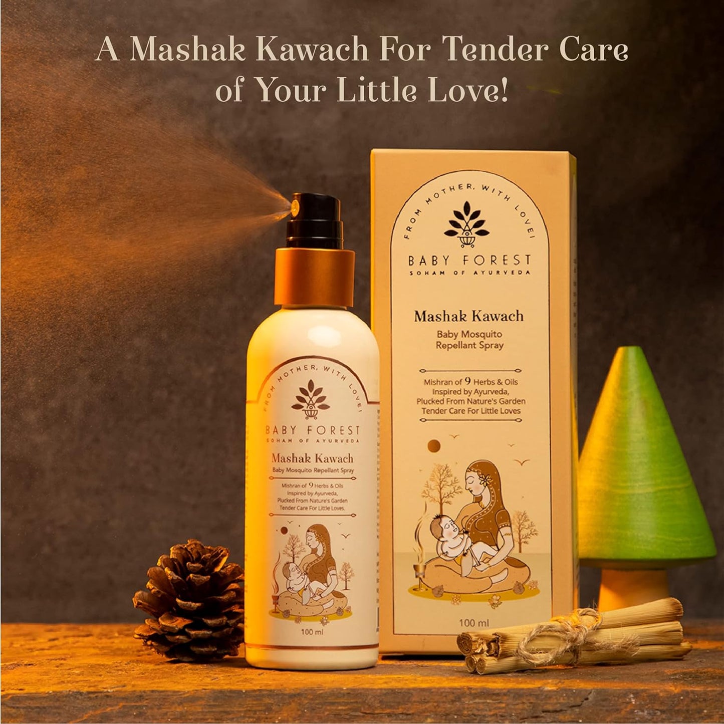 Baby Forest Mashak Kawach Mosquito Repellent Spray