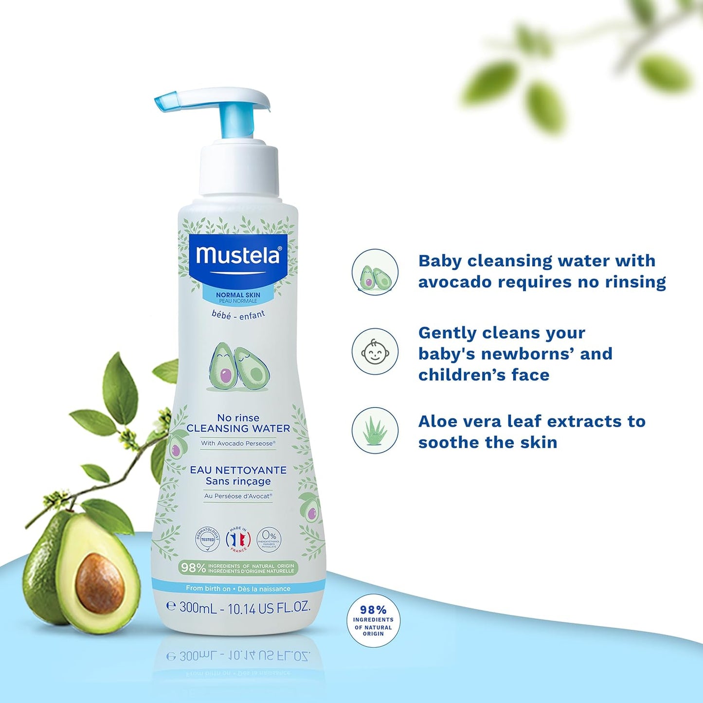 Mustela Baby Cleansing Water 300ml