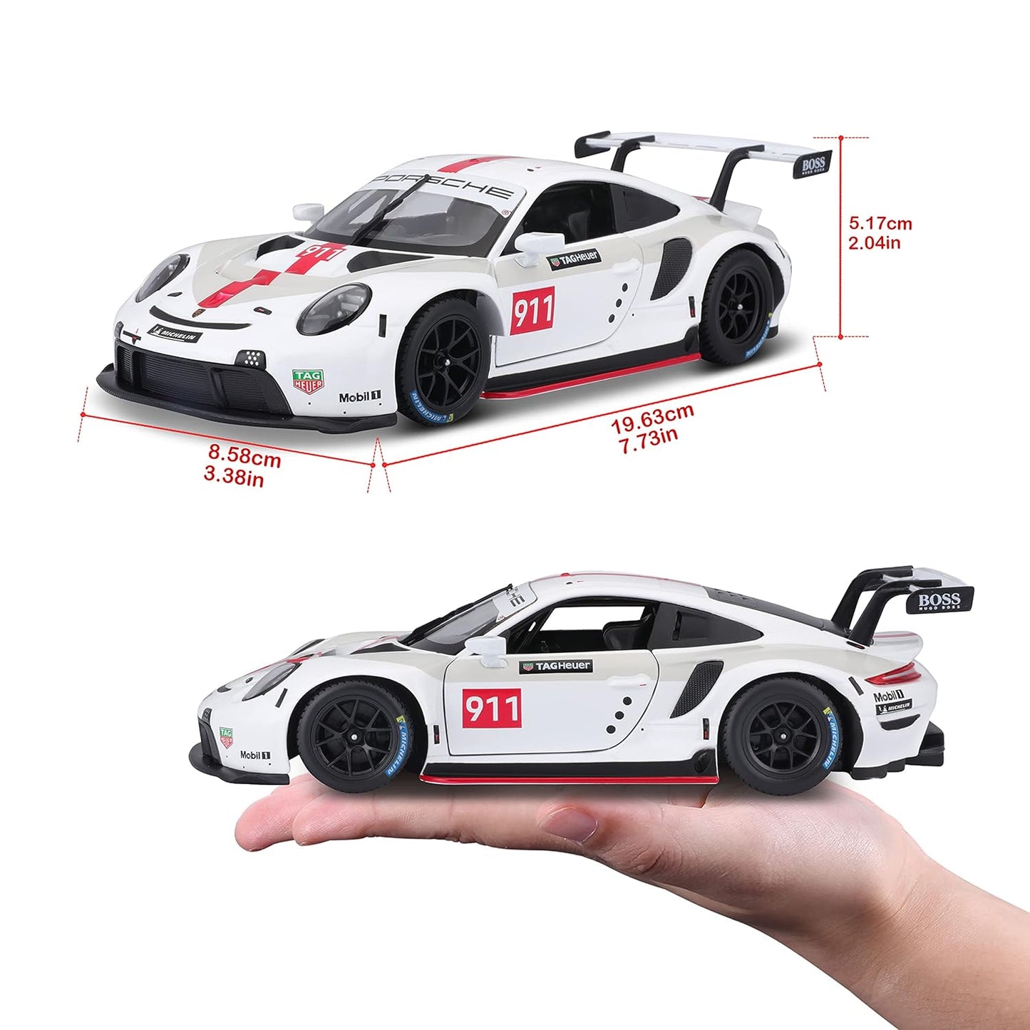 Bburago RACING series Porsche 911 RSR GT 1/24