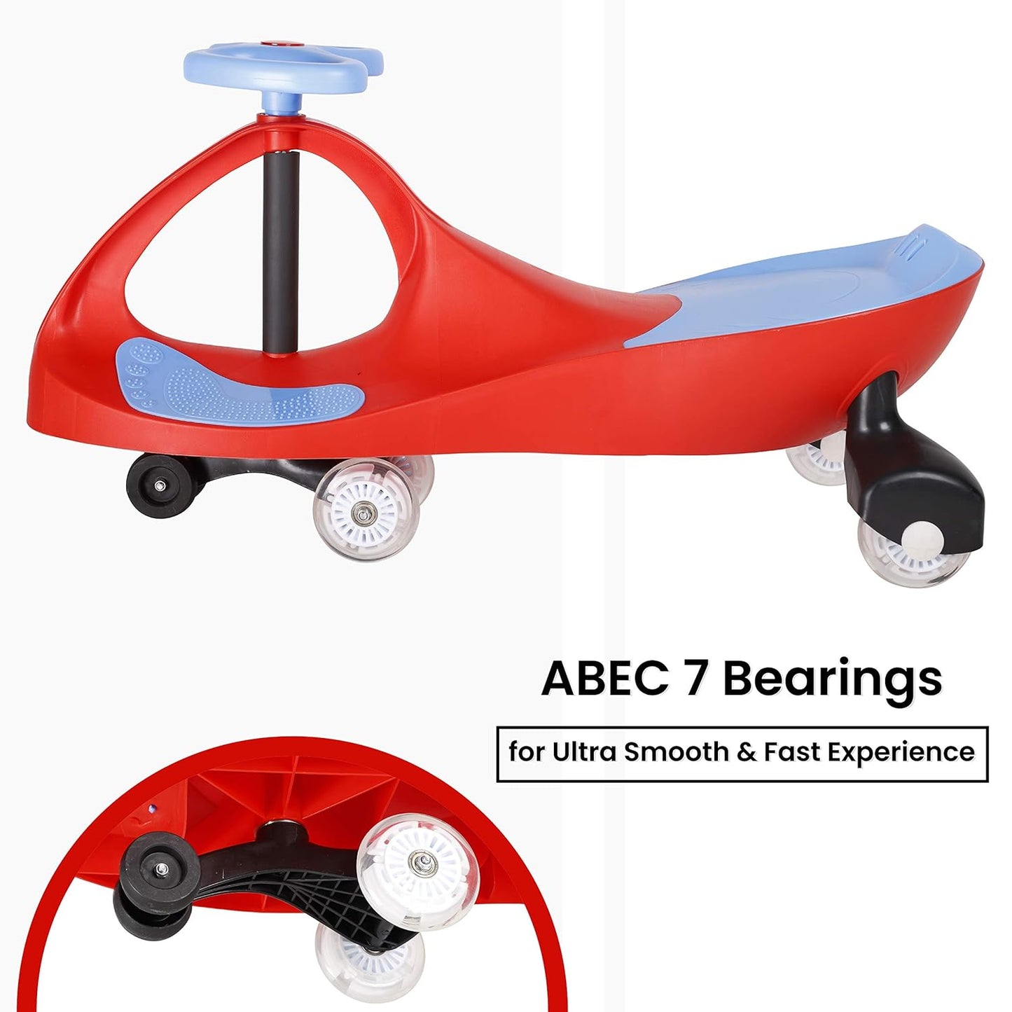 R For Rabbit Iya Iya Swing Car Blue Red