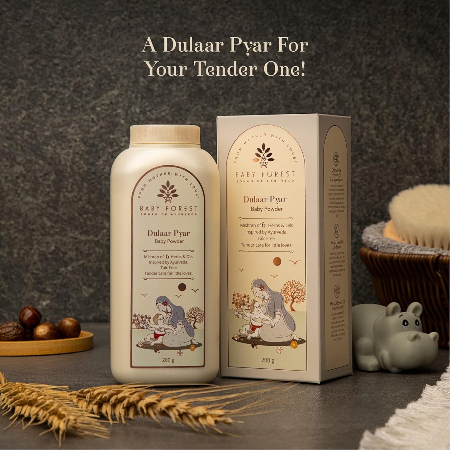 Baby Forest Dulaar Pyar Talc-Free Baby Powder