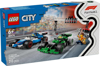 LEGO City F1 Grid with VCARB & Sauber Race Cars
