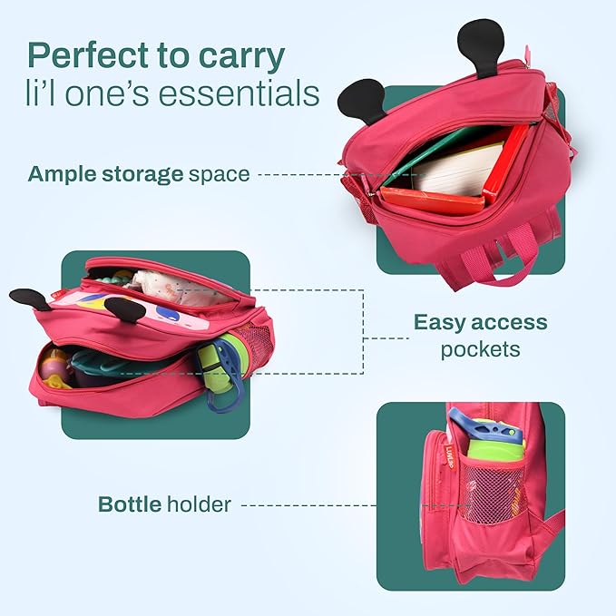 LuvLap Kids Backpack Pink