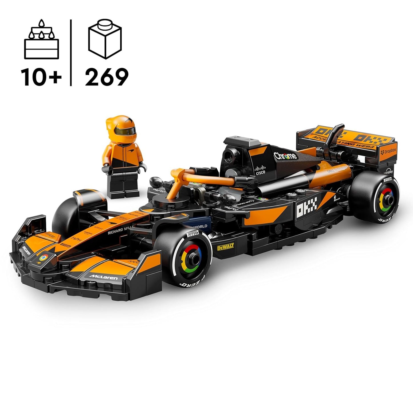 LEGO Speed Champions McLaren F1 Team MCL38 Race Car