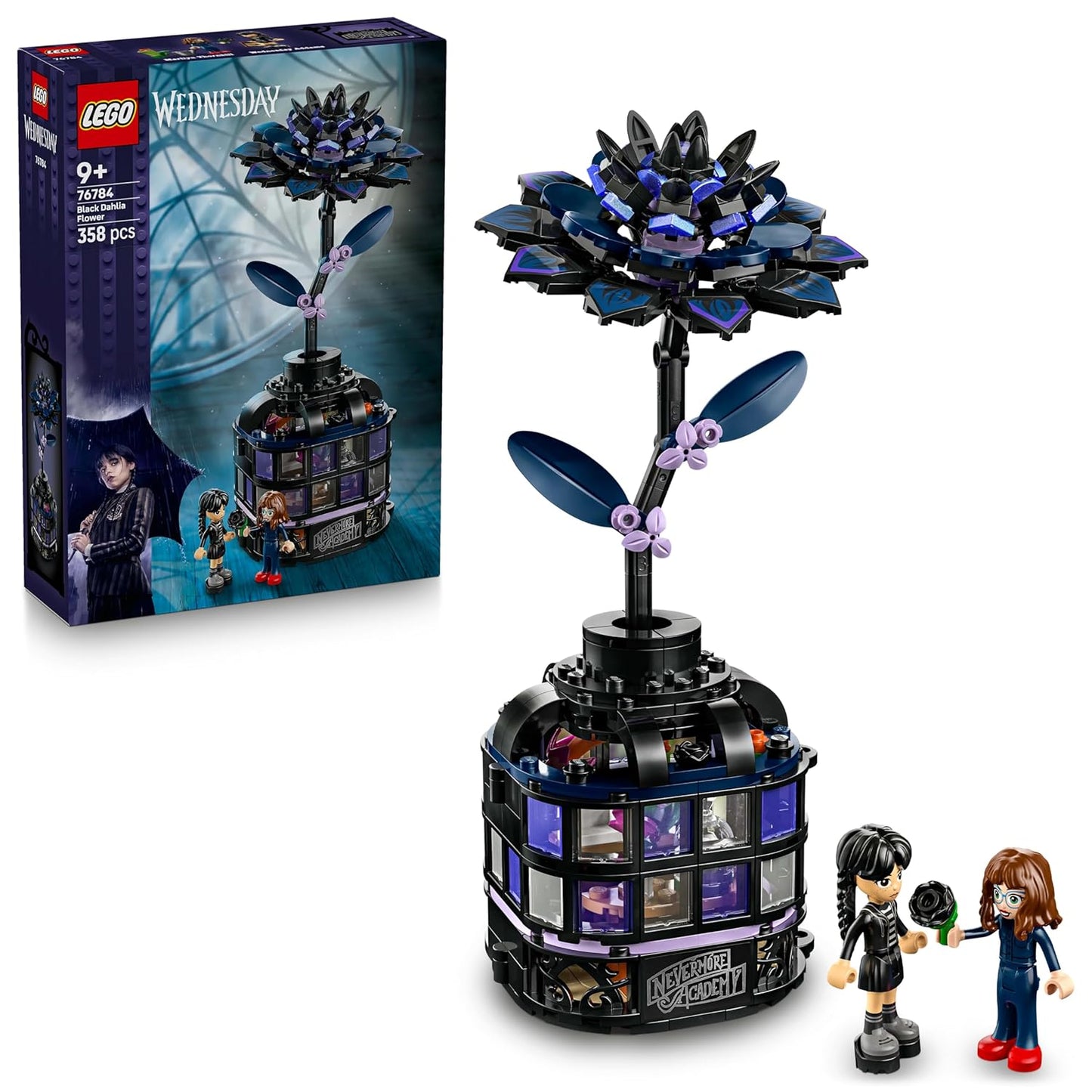 LEGO Wednesday Black Dahlia Flower