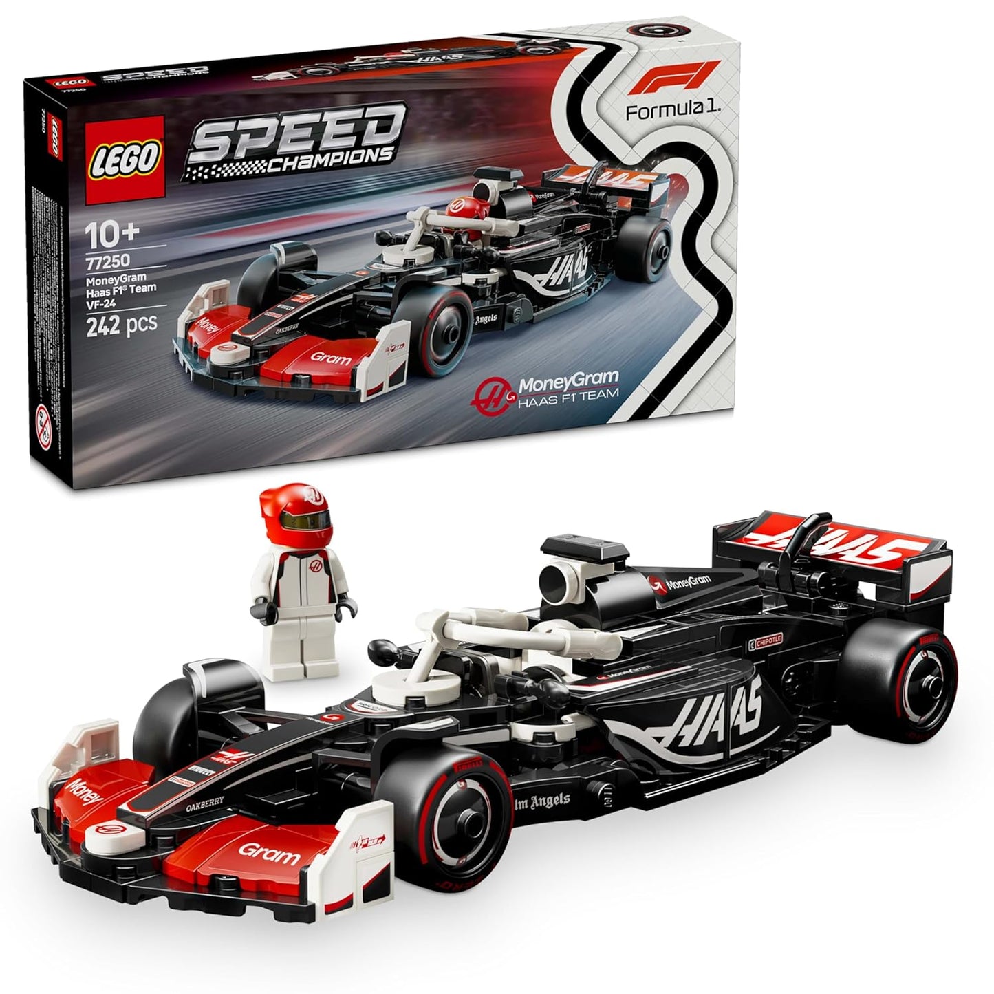 LEGO Speed Champions MoneyGram Haas F1 Team VF-24 Race Car