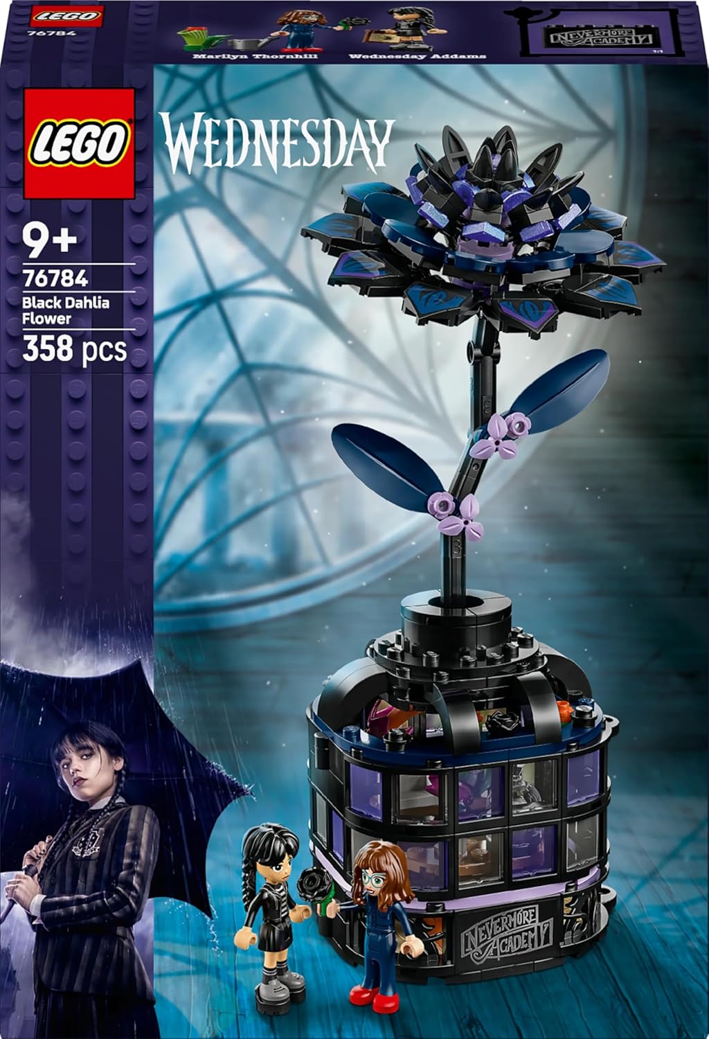 LEGO Wednesday Black Dahlia Flower