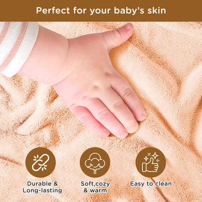 MeeMee Cozy Adorable Brown Bear Blanket