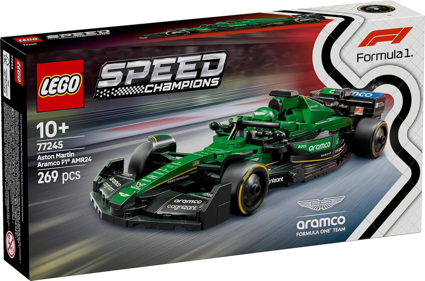 LEGO Speed Champions Aston Martin Aramco F1 AMR24 Race Car