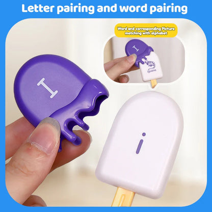 Open Ended Alpha Scoops Ice Cream Montessori Alphabet Matching Game (52 pcs)