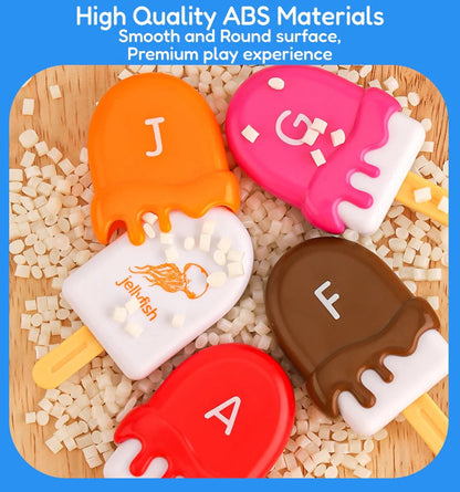 Open Ended Alpha Scoops Ice Cream Montessori Alphabet Matching Game (52 pcs)