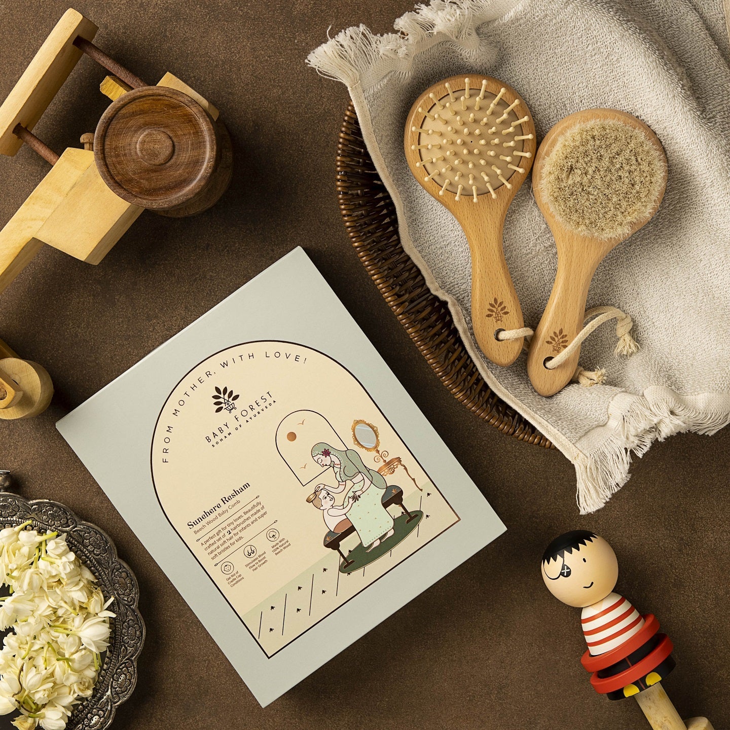 Baby Forest Sunehere Resham - Beech Wood Baby Comb