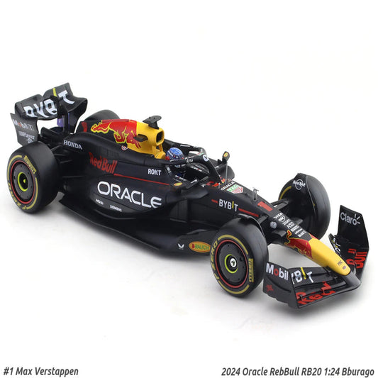 Bburago 1:24 2024 Red Bull RB20 #1 Max Verstappen Formula Car
