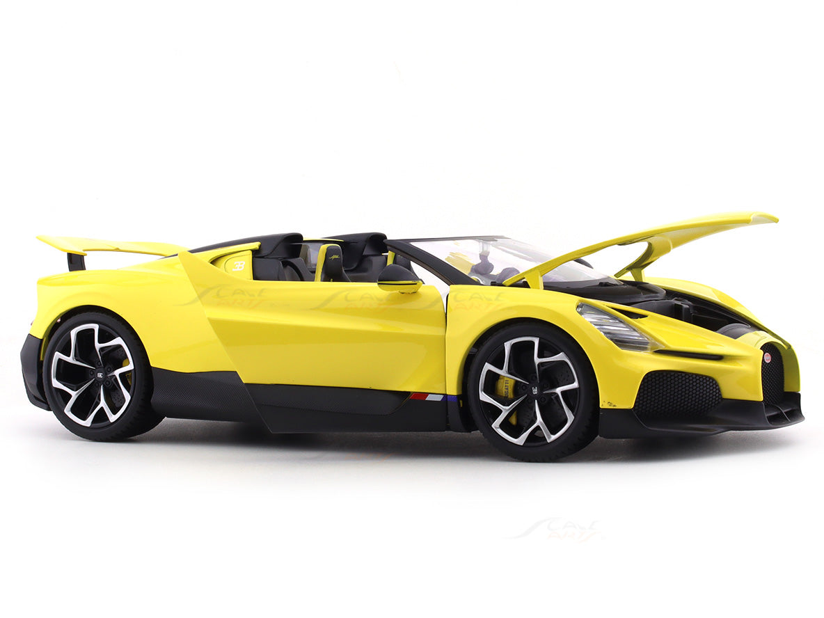 Bburago 1/18 Bugatti Mistral Yellow