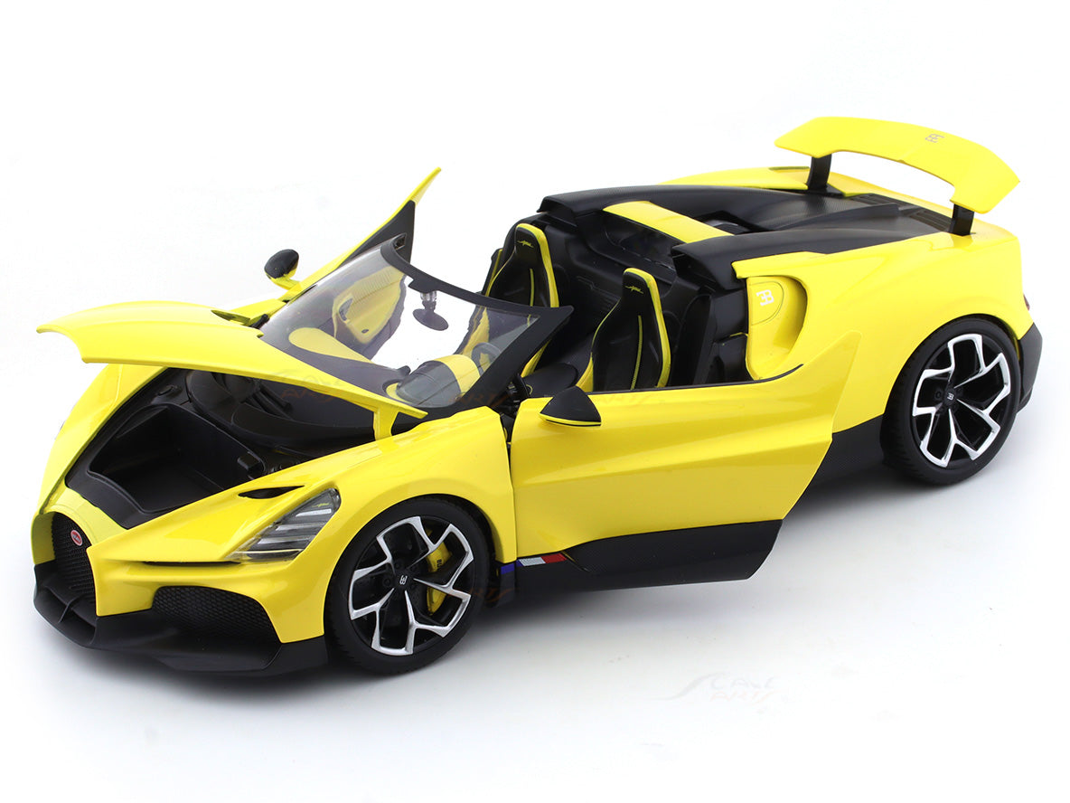 Bburago 1/18 Bugatti Mistral Yellow