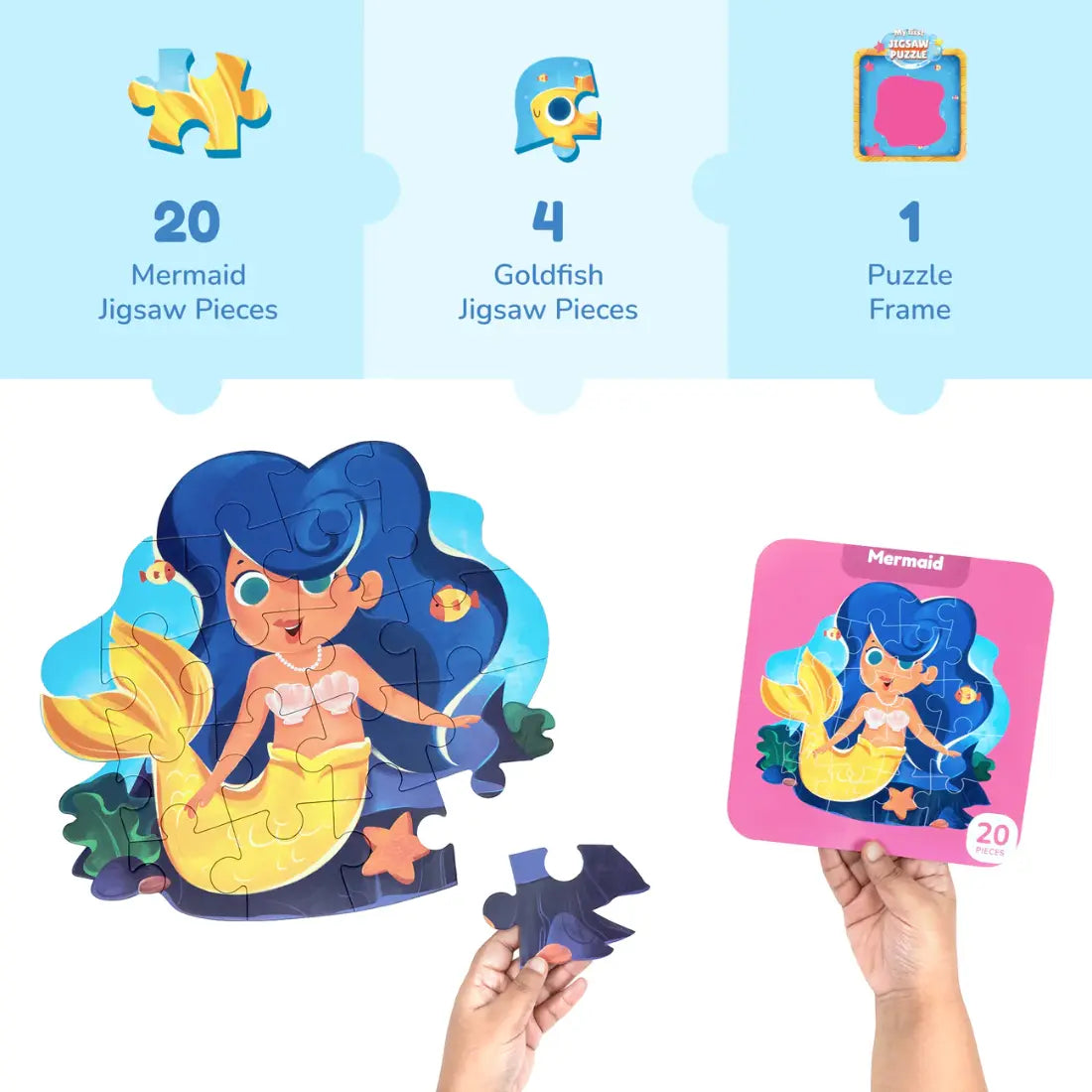 Dabble My First Jigsaw Puzzle Mermaid & The Gold Fish