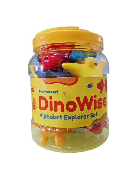Open Ended Dino Wise Montessori Alphabet Explorer Set (26 Pcs)