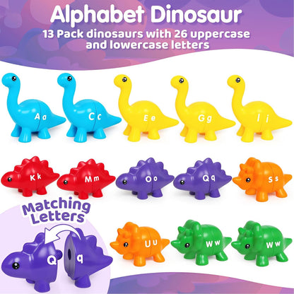 Open Ended Dino Wise Montessori Alphabet Explorer Set (26 Pcs)