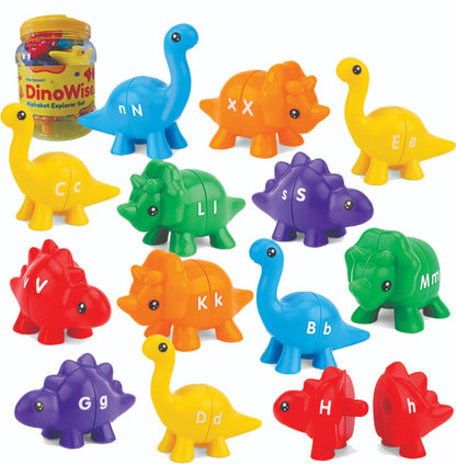 Open Ended Dino Wise Montessori Alphabet Explorer Set (26 Pcs)