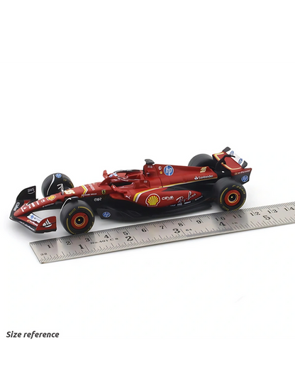 Bburago 1/43 Ferrari SF-24 Set of 2 Formula 1 Models #16 Charles Leclerc & #55 Carlos Sainz